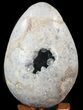 Crystal Filled Celestine (Celestite) Egg - Blue Crystal Geode #41718-2
